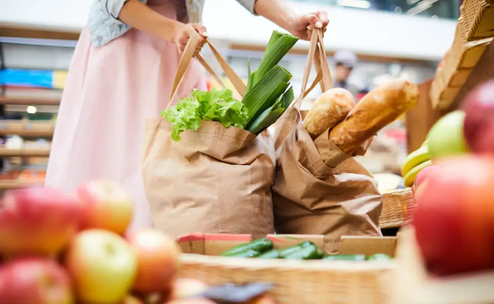 Carrying shopping bags