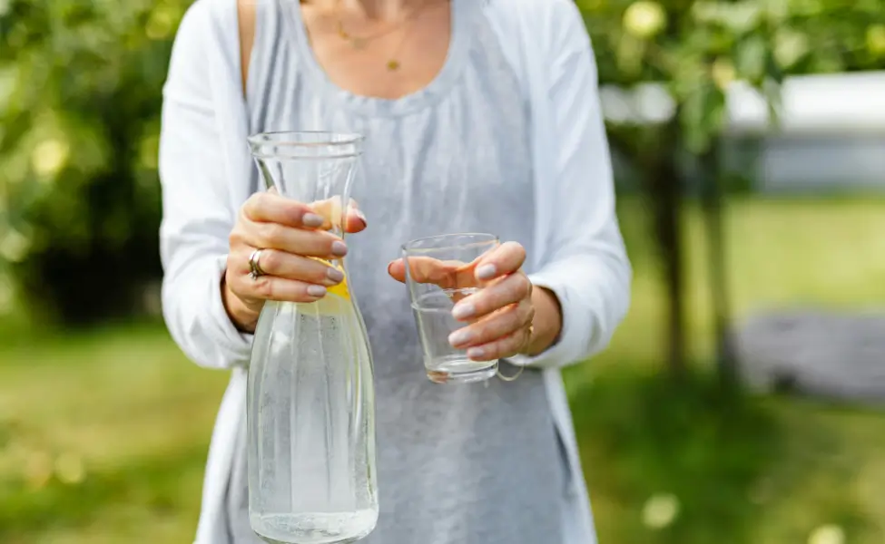glass of water in the morning