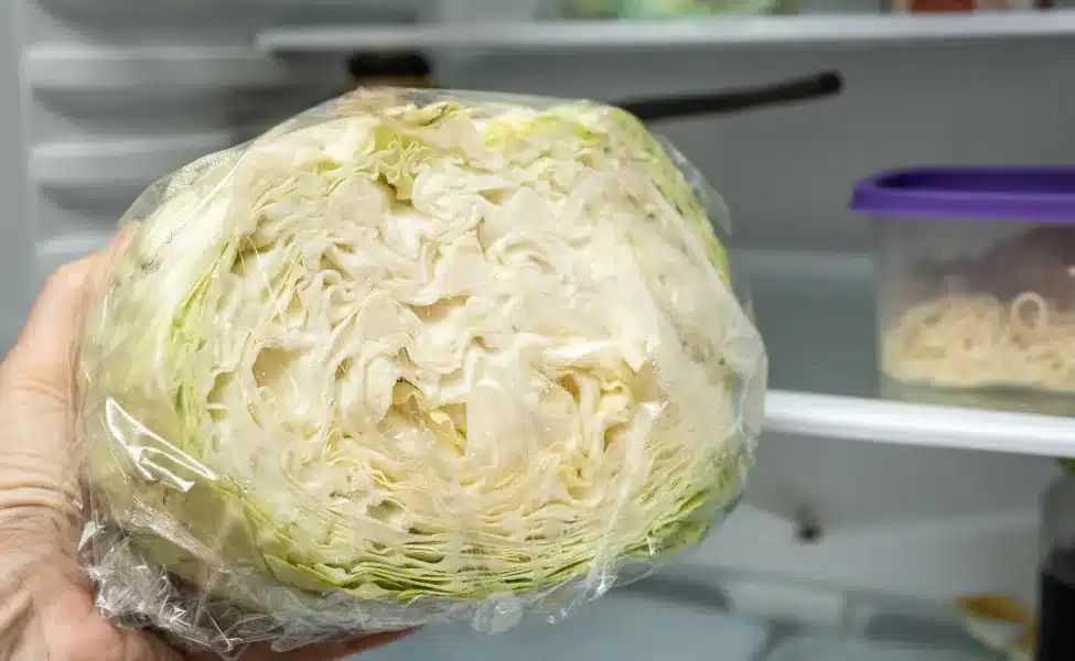 half a cabbage left in the fridge
